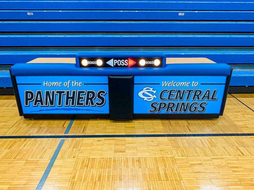 Custom gym equipment for Central Springs Community School District in Central Iowa.